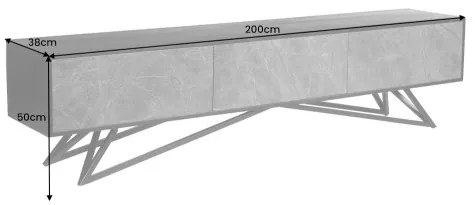 TV-skrinka 43483 Soul 200cm Drevo Acacia  - Komfort-nábytok