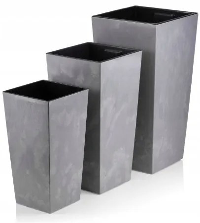Kvetináč Porto 68x35 cm sivý betón