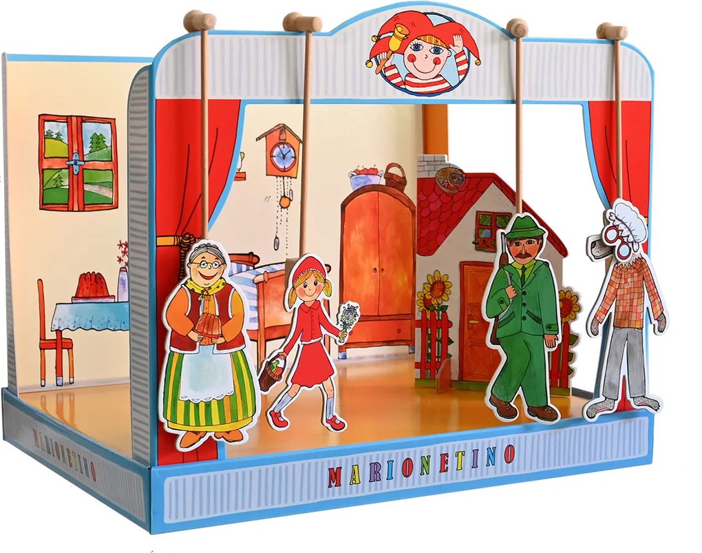 MARIONETINO Bábkové divadlo – Červená Čiapočka a Janko a Marienka (kompletný set)