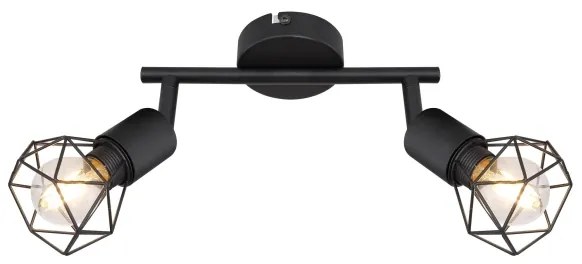 Globo - LED Bodové svietidlo XARA 2xE14/6W/230V čierna