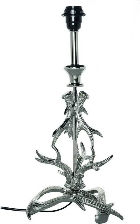 Strieborná stolná lampa s imitáciou parohov - 23 * 23 * 60cm