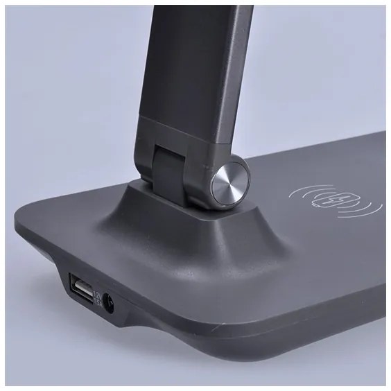 Solight WO55-G - LED Stmievateľná lampa s bezdrôtovým dobíjaním LED/10W/100-240V