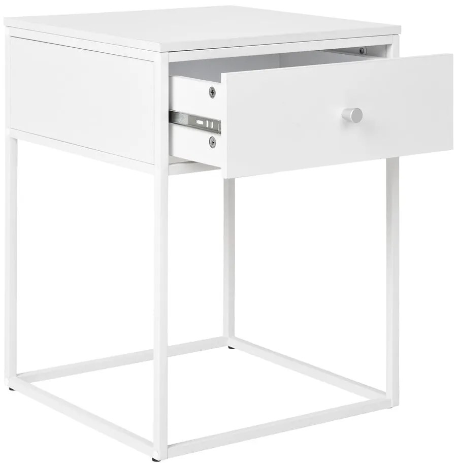 Biely nočný stolík Vita – House Nordic