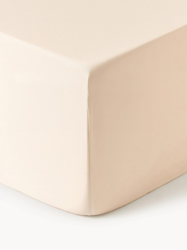 Elastická plachta na kontinentálnu posteľ z bavlneného saténu Premium