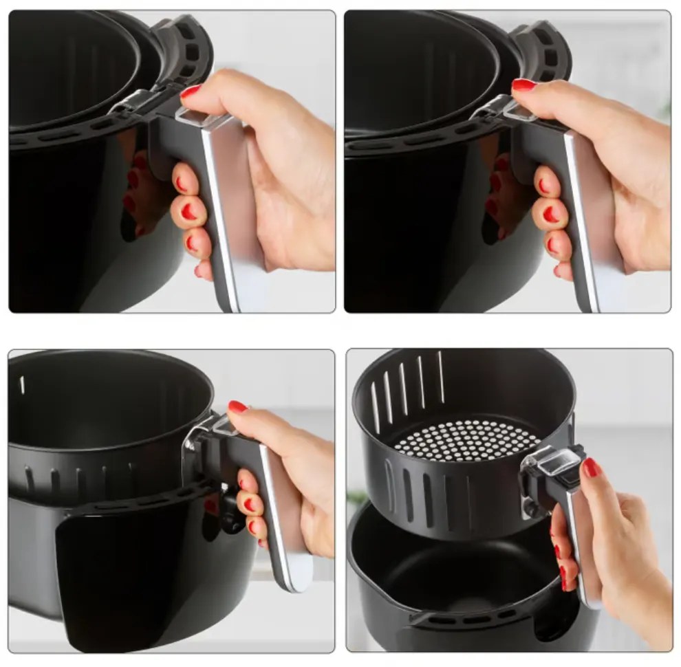 Monzana Teplovzdušná fritéza FRY, 1500W, 3,6l, čierna