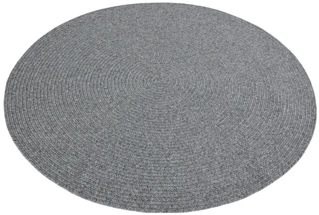 Koberec Hanse Home Braided Trenzado svetlosivý kruh