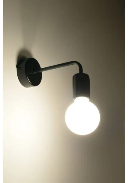 Nástenné svietidlo DUOMO 1xE27/60W/230V čierna