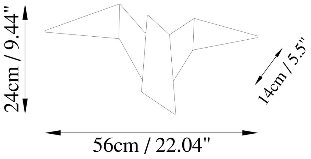Nástenné LED svietidlo Pacali L čierne