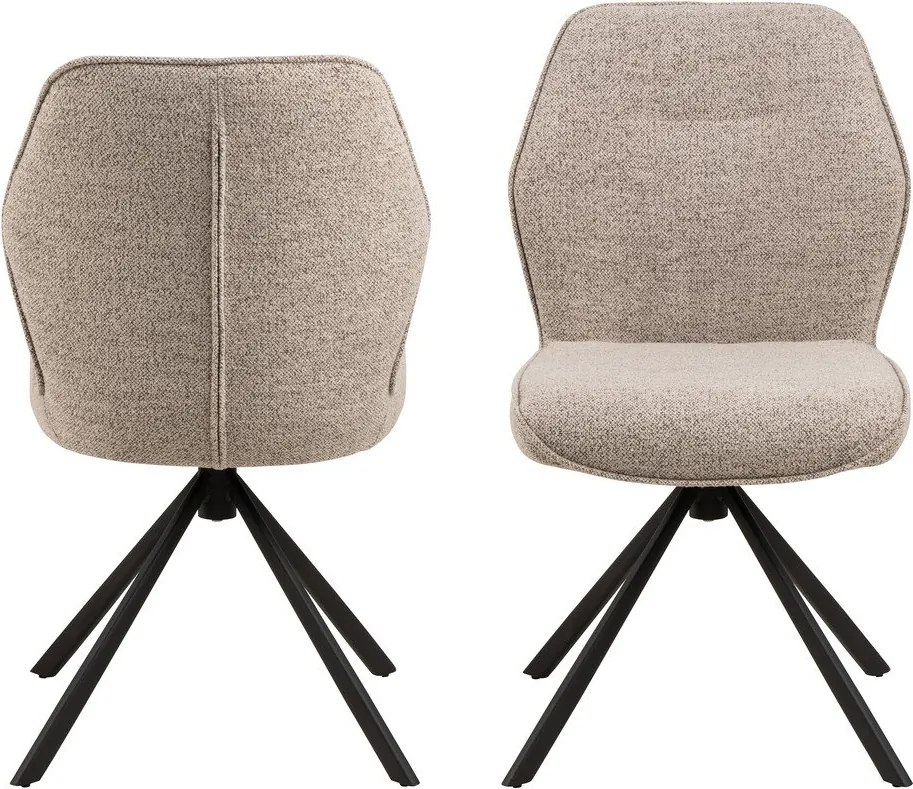 Krémové jedálenské stoličky v súprave 2 ks Aura – Actona