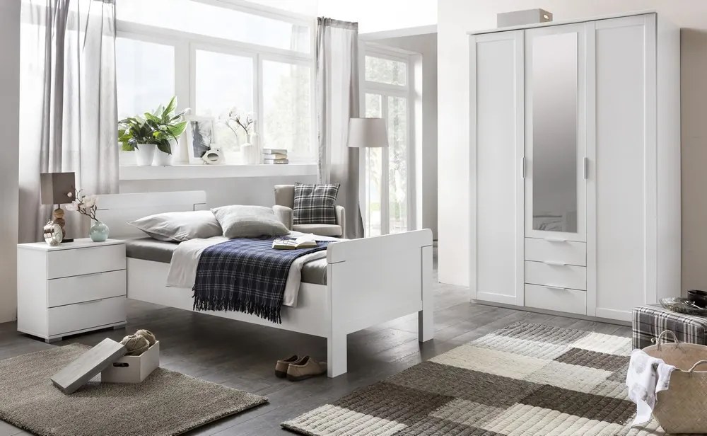 Posteľ Nadja 90x200 cm, biela