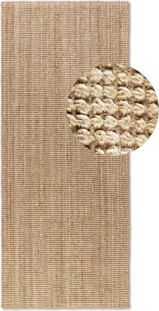 Hanse Home, Behúň Bouclé Jute 105974 Natural Golden, 80x200, béžová, chodba / predsieň