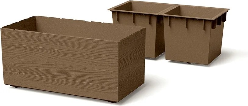 Kvetináč MADEIRA EKO prírodne hnedý