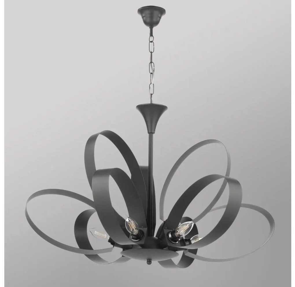 ONLI - Luster na reťazi SERENA 9xE14/6W/230V čierna