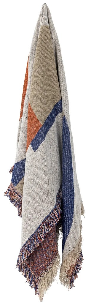Bloomingville Prehoz z recyklovanej bavlny Clarita Orange 130 x 160 cm