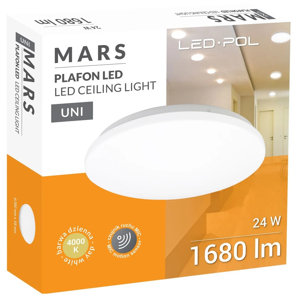 Moderné svietidlo LED-POL ORO MARS 24W MIC ORO26020