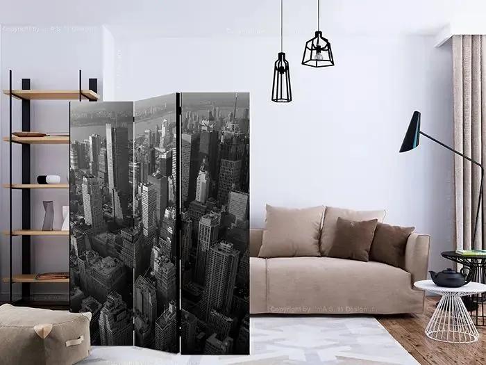 Paraván - New York: skyscrapers (bird's eye view) [Room Dividers]