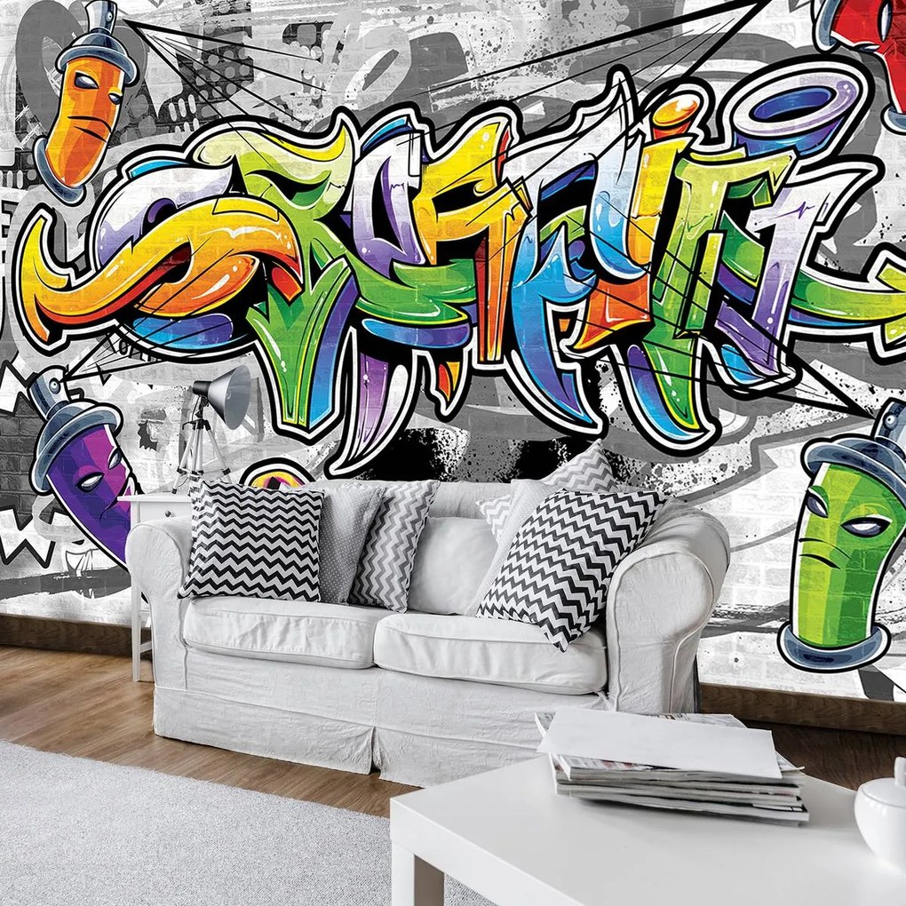 Fototapeta - Farebné Graffiti (152,5x104 cm)
