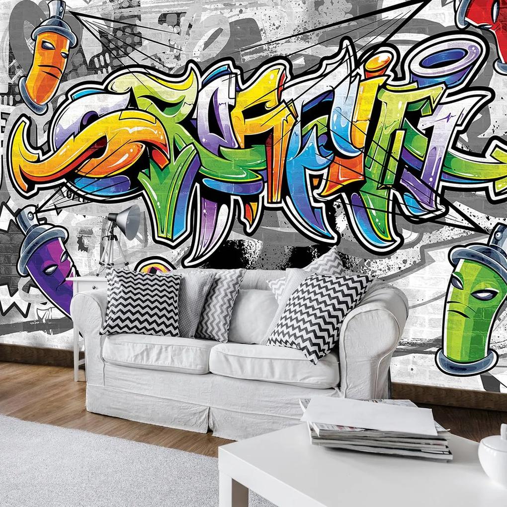 Fototapeta - Farebné Graffiti (254x184 cm)