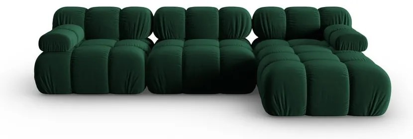 Zelená zamatová pohovka 285 cm Bellis – Micadoni Home