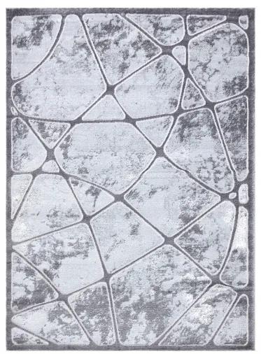 Moderný MEFE koberec B401, tmavo-sivý