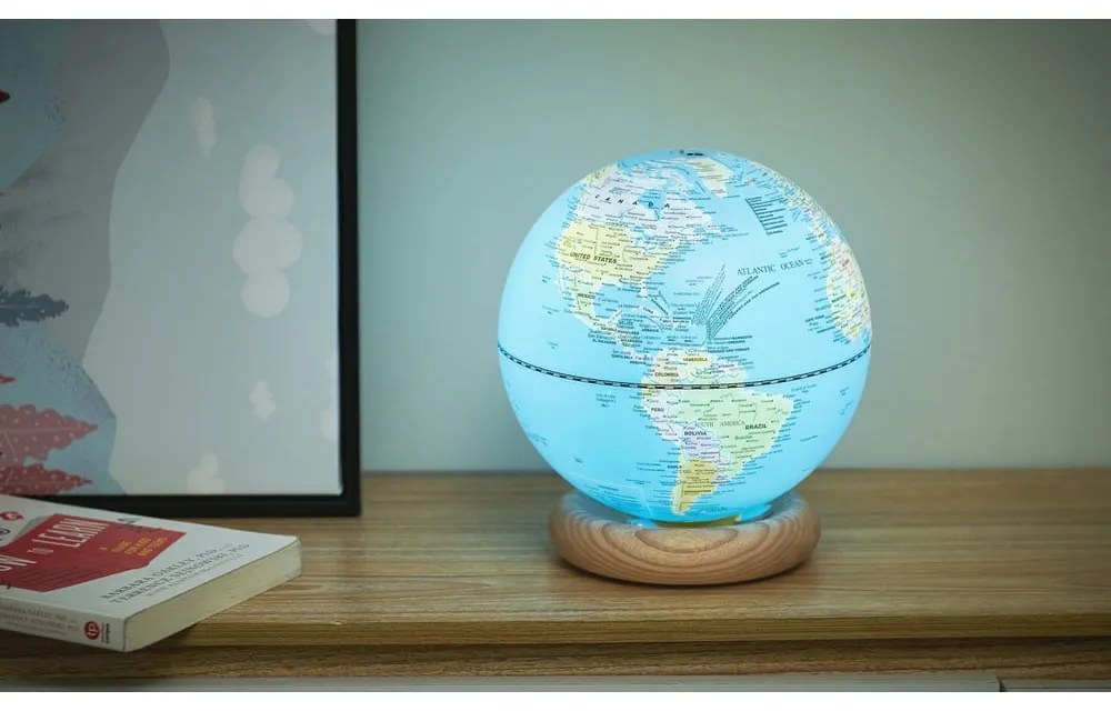 Glóbus ø 20 cm Atlas LED – Gingko