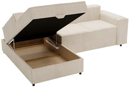 Rohová sedacia súprava Sokol L (vanilková). Vlastná spoľahlivá doprava až k Vám domov. 1122994