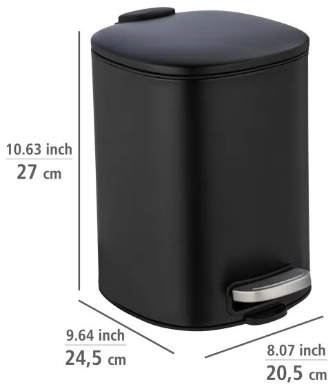 WENKO 24781100 - Kôš ALASSIO 20,5x27 cm čierny