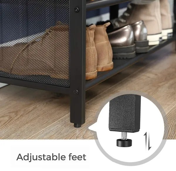 Botník DAVOR hnedá/čierna