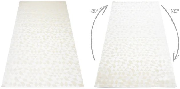Koberec PEARL 51321A geometrický / štrukturálny, krémový