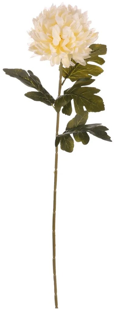 Chryzantéma krémová - umelý rezaný kvet, 73 cm