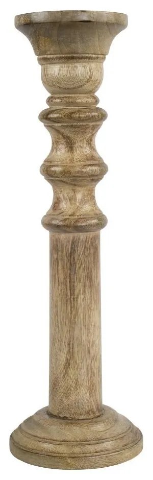 Svietnik Mango z mangového dreva - 12,5 * 12,5 * 40cm