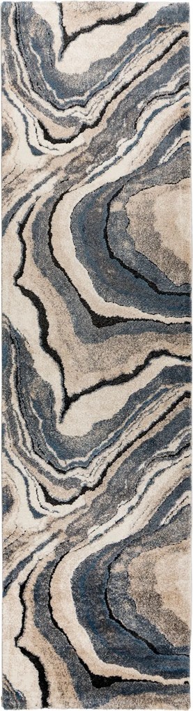 Behúň My Bologna 461 Blue, 80x300, modrá, chodba / predsieň, Obsession