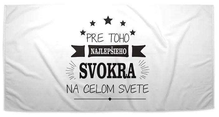 Sablio Uterák Pre toho najlepšieho svokra na celom svete - 30x50 cm