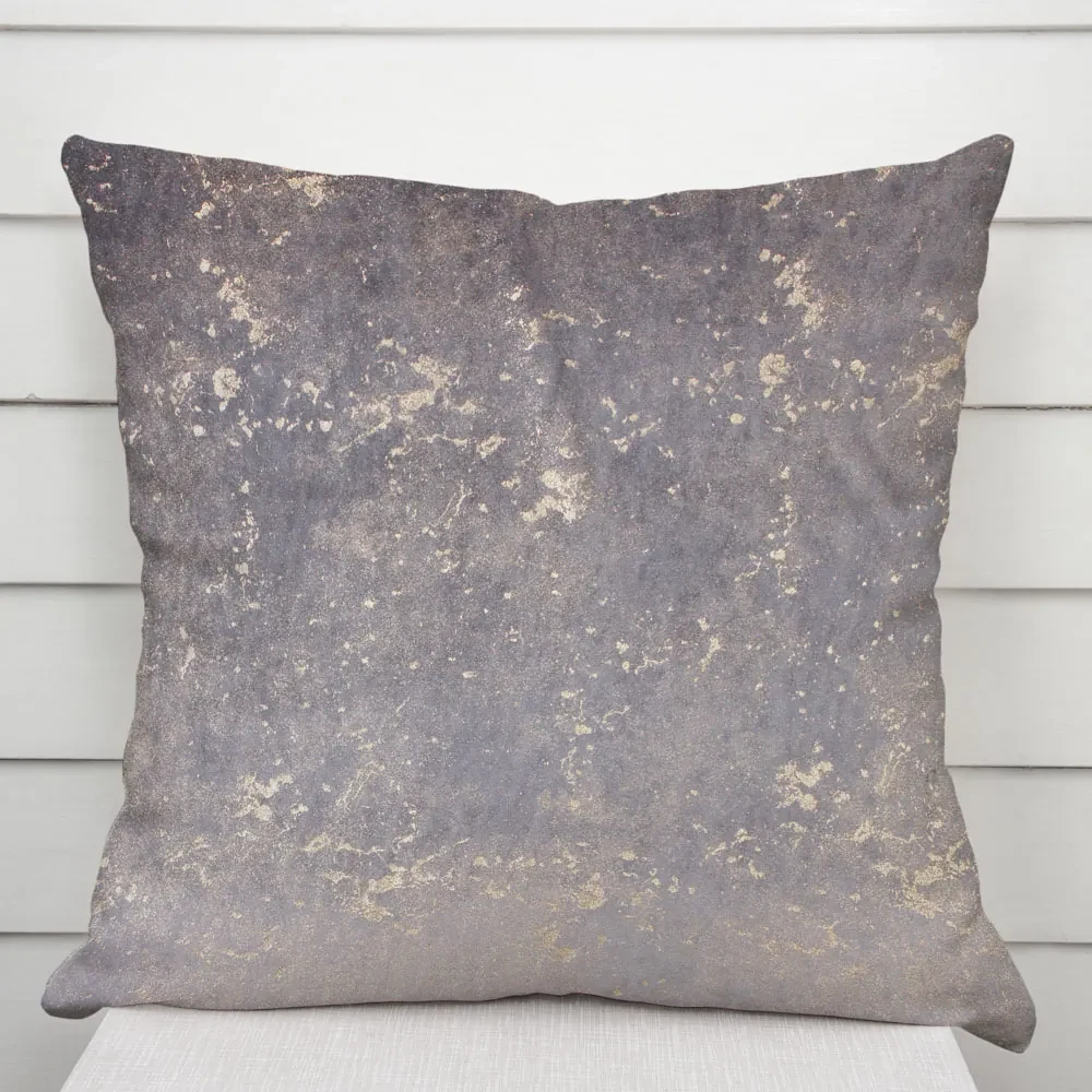 Biante Zamatová obliečka na vankúš Isabela IBL-002 Gold Design sivá 45x45 cm - SKLADOM