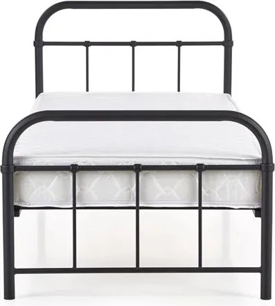 Jednolôžková posteľ 90 cm Lashell 90 (bez matraca) (čierna). Vlastná spoľahlivá doprava až k Vám domov. 1039454