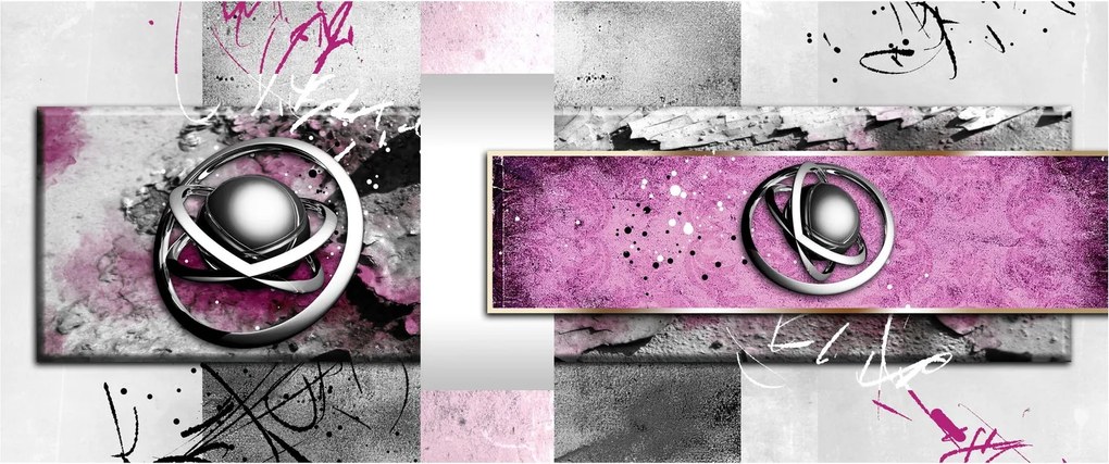 Obraz abstrakcie (120x50 cm)
