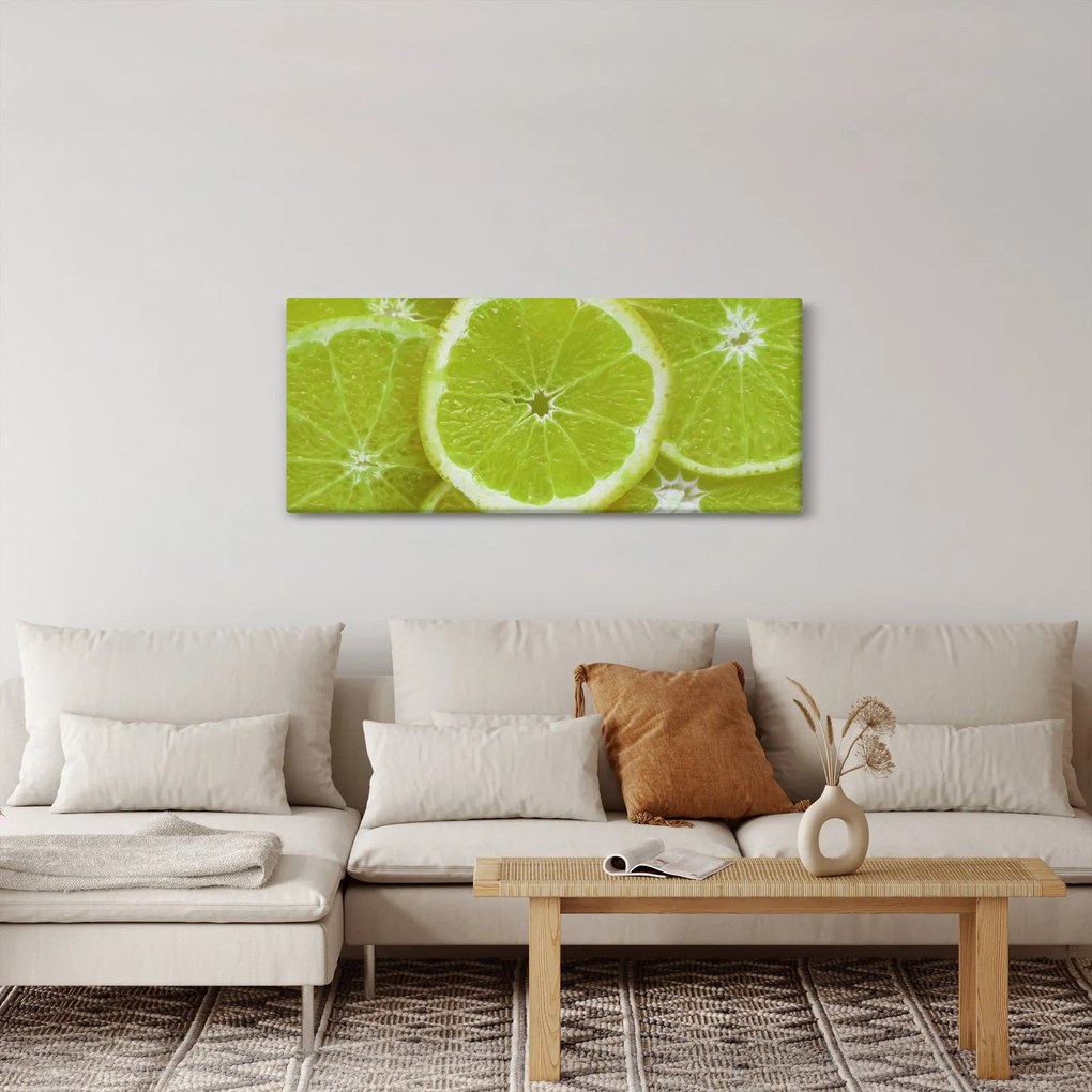 Obraz - citróny na reze (120x50 cm)
