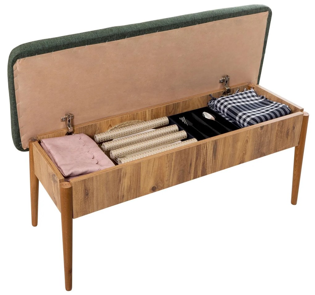 Lavica Vlasta 3 (atlantická borovica drevo + zelená) (s úl. priestorom). Akcia -16%. Vlastná spoľahlivá doprava až k Vám domov. 1089577