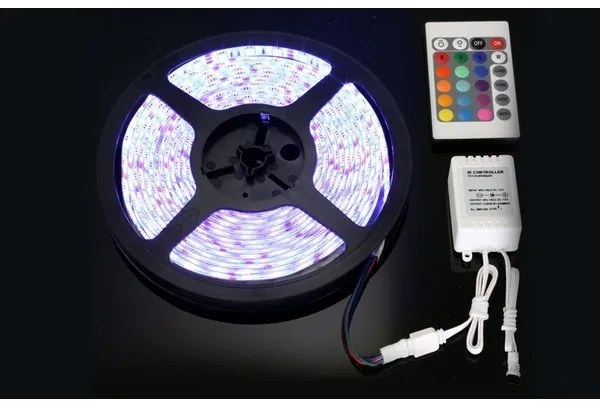LED pásik flexi 3528/60, biela teplá, 8mm/5m, 4,8W / 5metrov + ovládač