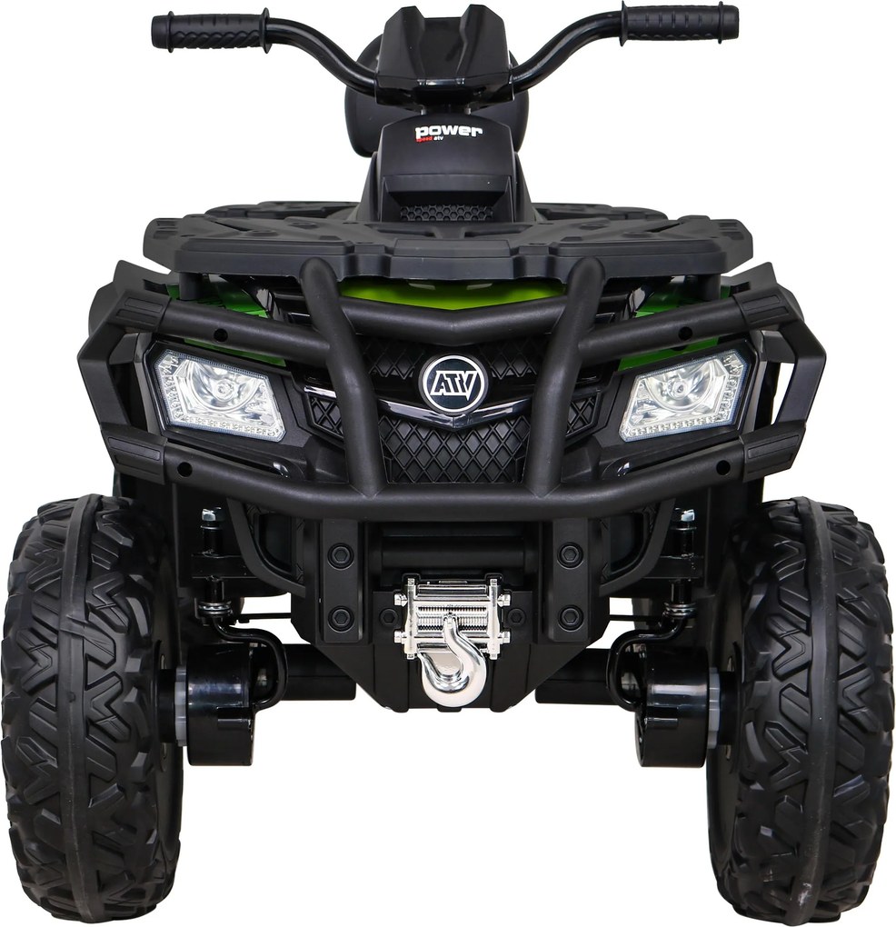 Ramiz Štvorkolka XT-Speed pre deti zelená + pohon 4x4 + EVA kolesá + pomalý štart + MP3 rádio + LED
