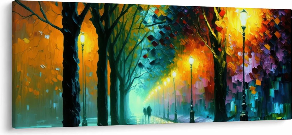 Obraz - Nočná prechádzka (120x50 cm)