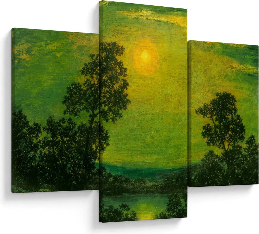 Obraz - Imitator of Ralph Albert Blakelock, Moonlight, reprodukcia (90x60 cm)