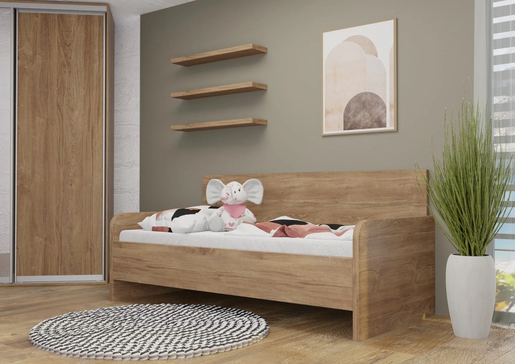 Wood Service Jednolôžko Žanetka R bez úložného priestoru 80 x 200
