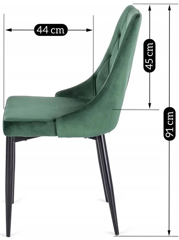 Jedálenská stolička Catedral (zelená) . Akcia -23%. Vlastná spoľahlivá doprava až k Vám domov. 1118907