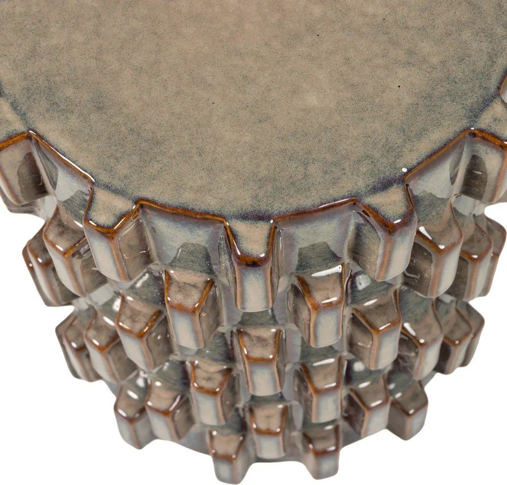 Keramický okrúhly odkladací stolík ø 35 cm Axu – WOOOD