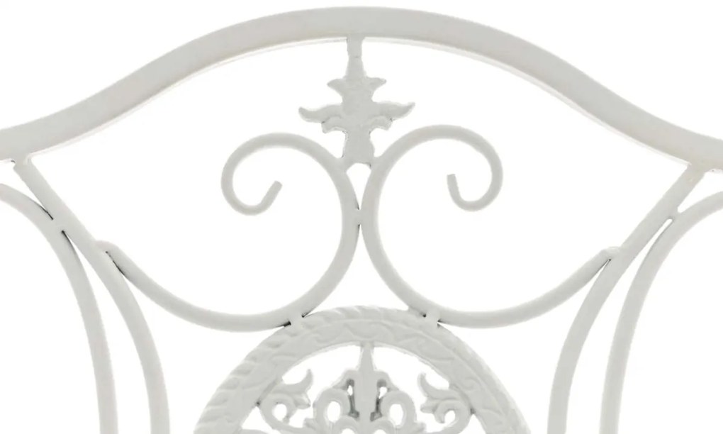 Kovová skladacia stolička Sibell (SET 2 ks) - Biela