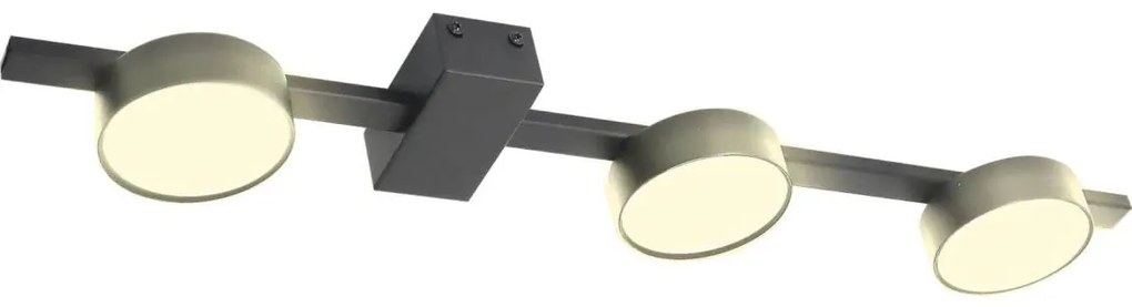 LED Stropné svietidlo JOY 3xGX53/6W/230V čierna