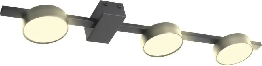 LED Stropné svietidlo JOY 3xGX53/6W/230V čierna