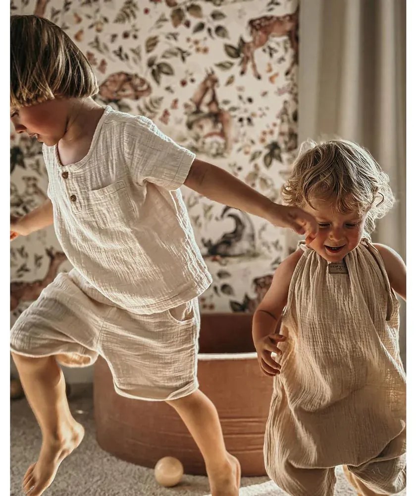 Tapeta roztomilé lesné zvieratá svetlá 280x100cm