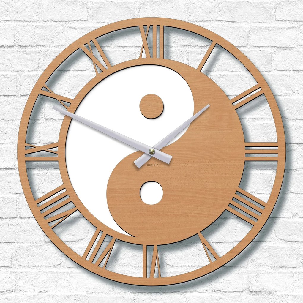 DUBLEZ | Nástenné hodiny s obrazom Jin jang